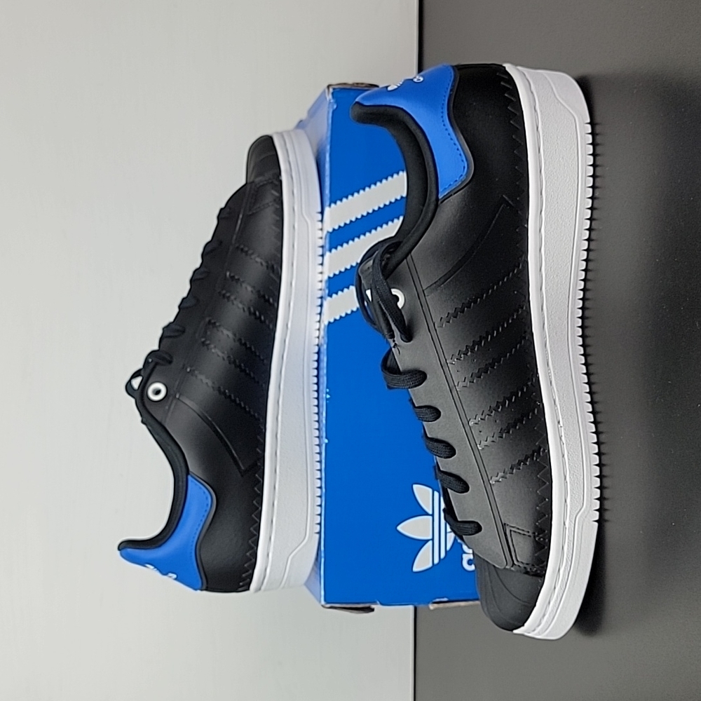 Adidas Originals Superstar OT Tech Sneakers Black White Blue Men's Shoes - Picture 2 of 6